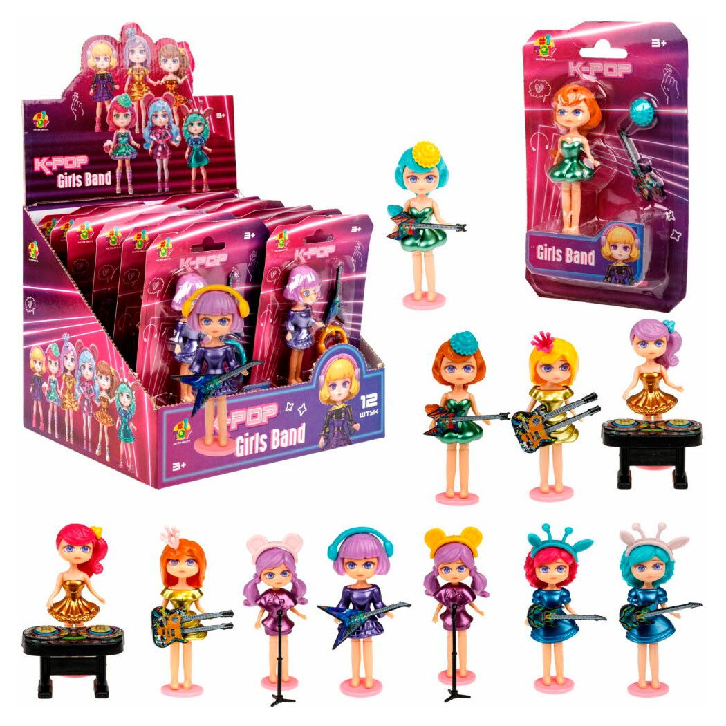 

Игрушка куколка 1TOY K-pop Girls band Band, 1 шт в ассортименте