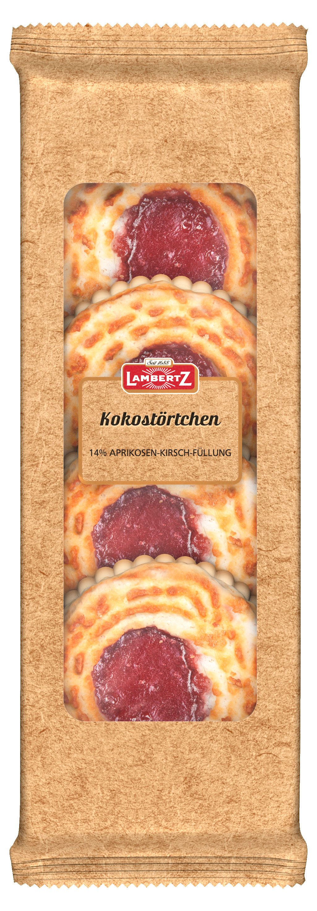 

Печенье кокосовое Lambertz с фруктовой начинкой, 200 г