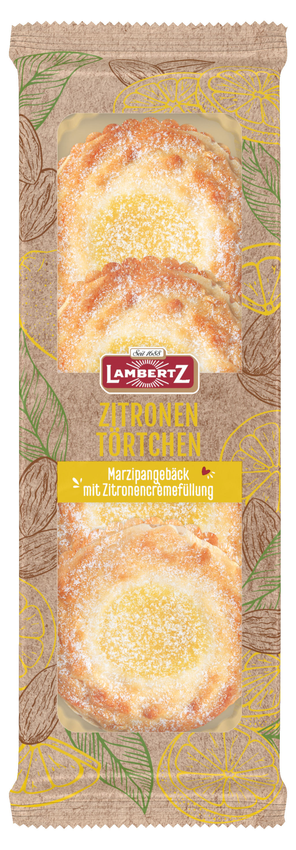 

Печенье Lambertz с начинкой из лимонного крема, 200 г