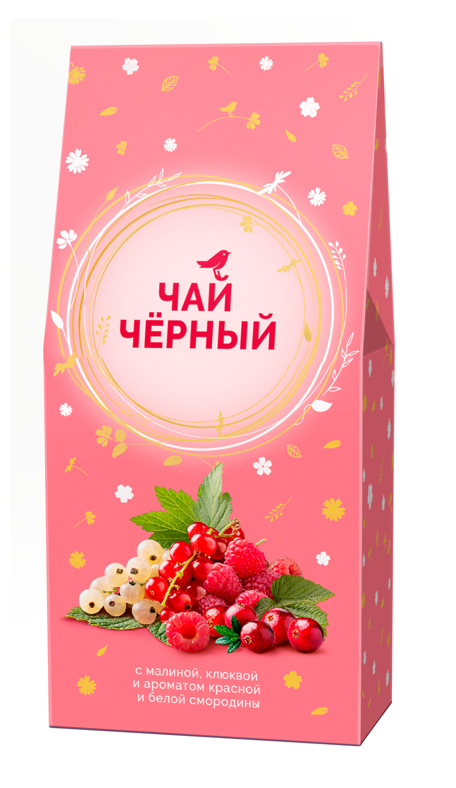 

Чай черный АШАН Красная птица с красной и белой смородиной, 50 г