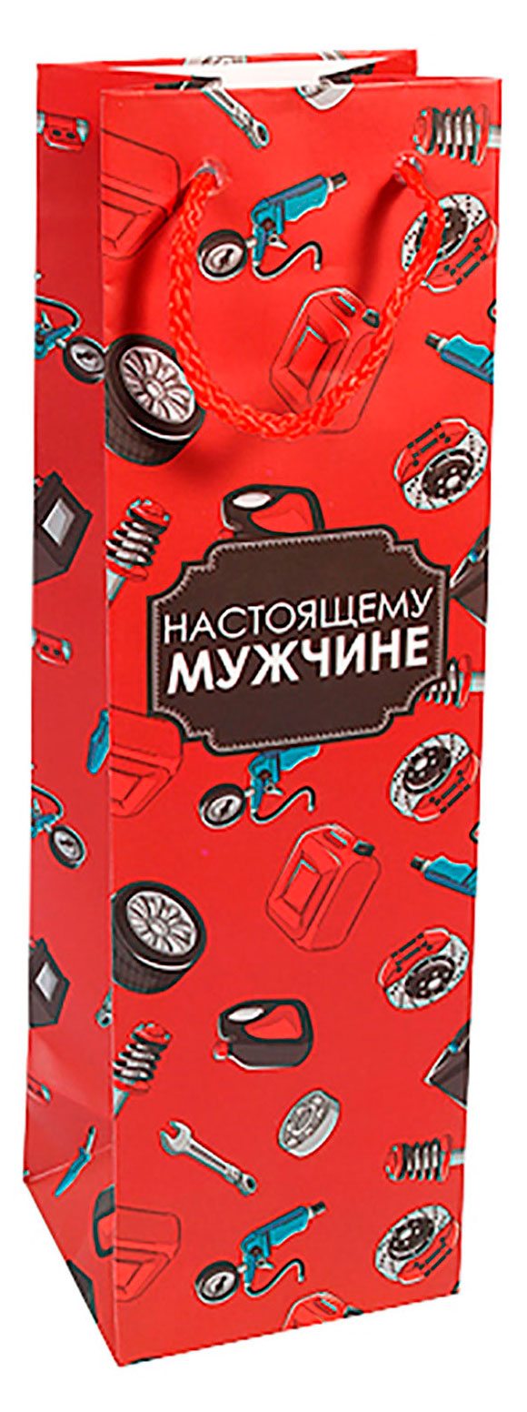 

Пакет подарочный Grand Gift под бутылку, 10х33х9 см в ассортименте