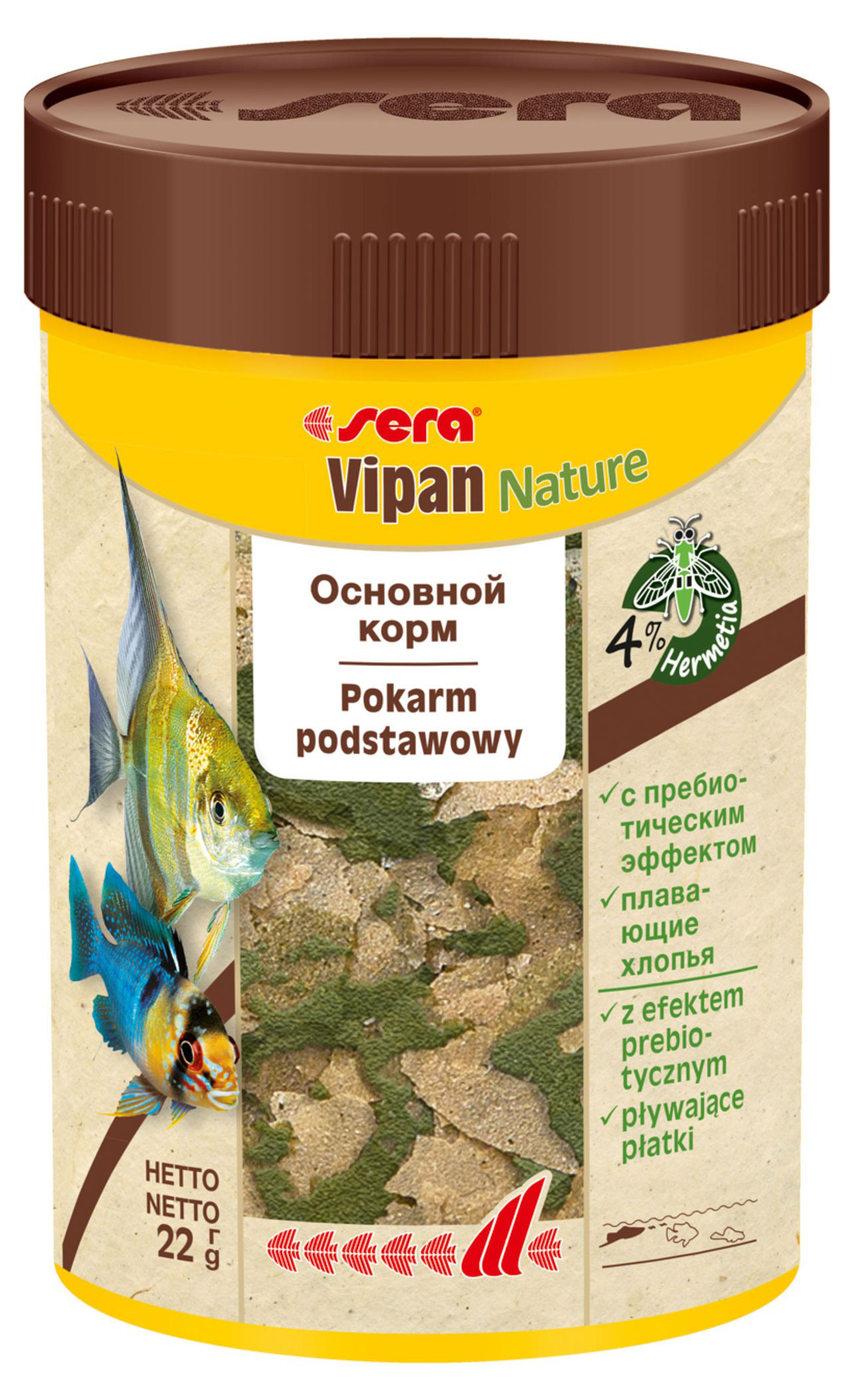 

Корм для рыб Sera Vipan Nature, 22 г