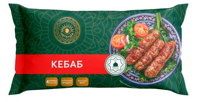 

Кебаб Легенда Халяль замороженный, 320 г