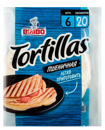 

Лепешки пшеничные Bimbo Tortillas Тортильи 6 шт, 228 г