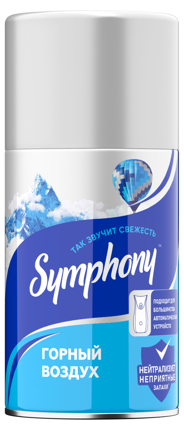 

Сменный балон для освежителя воздуха Symphony Горный воздух, 152 г
