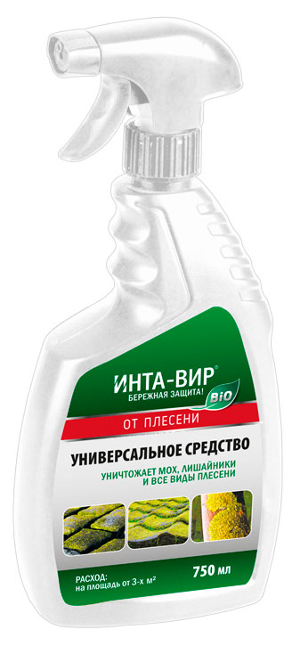 

Средство от мха, плесени и лишайников Инта-Вир, 750 мл