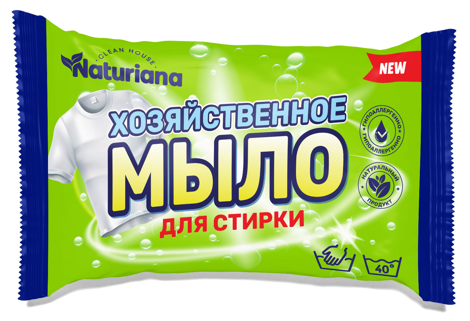 

Мыло хозяйственное Naturiana для стирки, 180 г