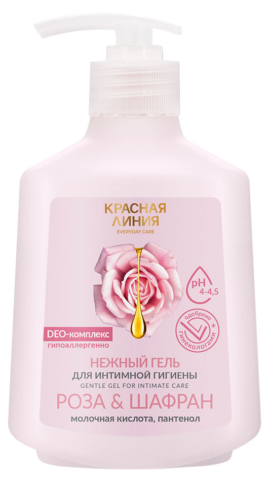 Изображение товара Гель для интимной гигиены «Красная Линия» Роза и шафран, 250 г