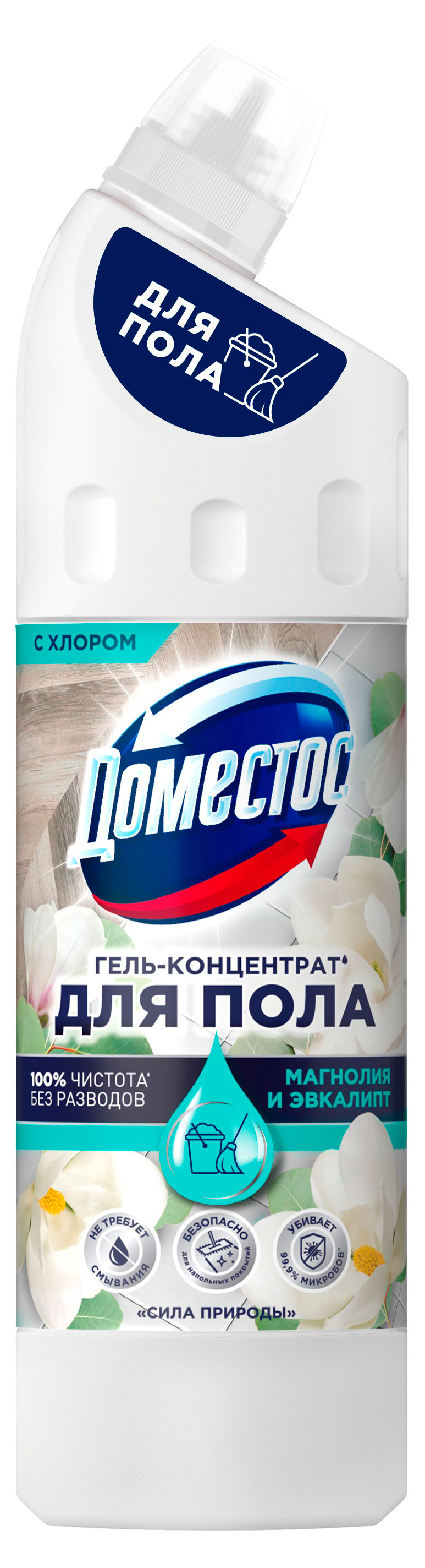 

Гель-концентрат для пола Доместос Сила природы с хлором, 750 мл