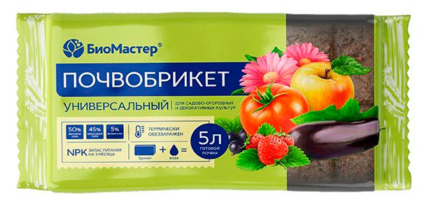 

Почвобрикет БиоМастер Универсальный, 5 л