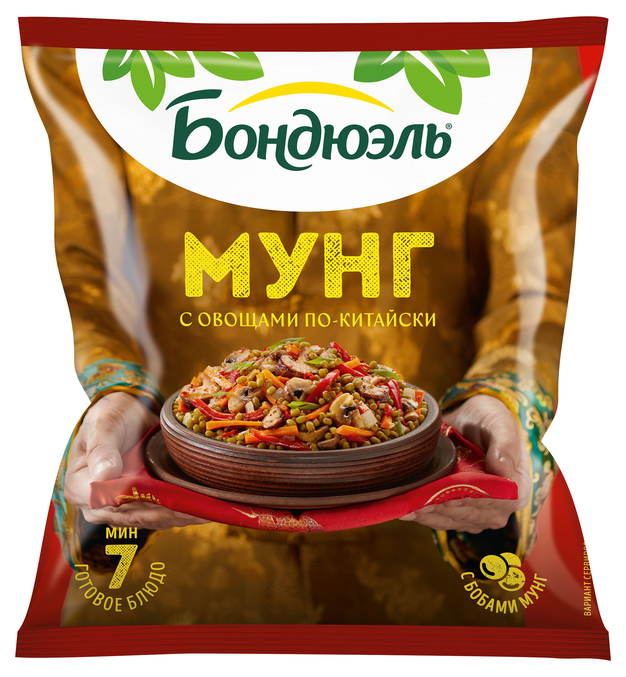 Изображение товара Овощная смесь «Бондюэль» Мунг бобы с овощами по-китайски замороженная, 400 г