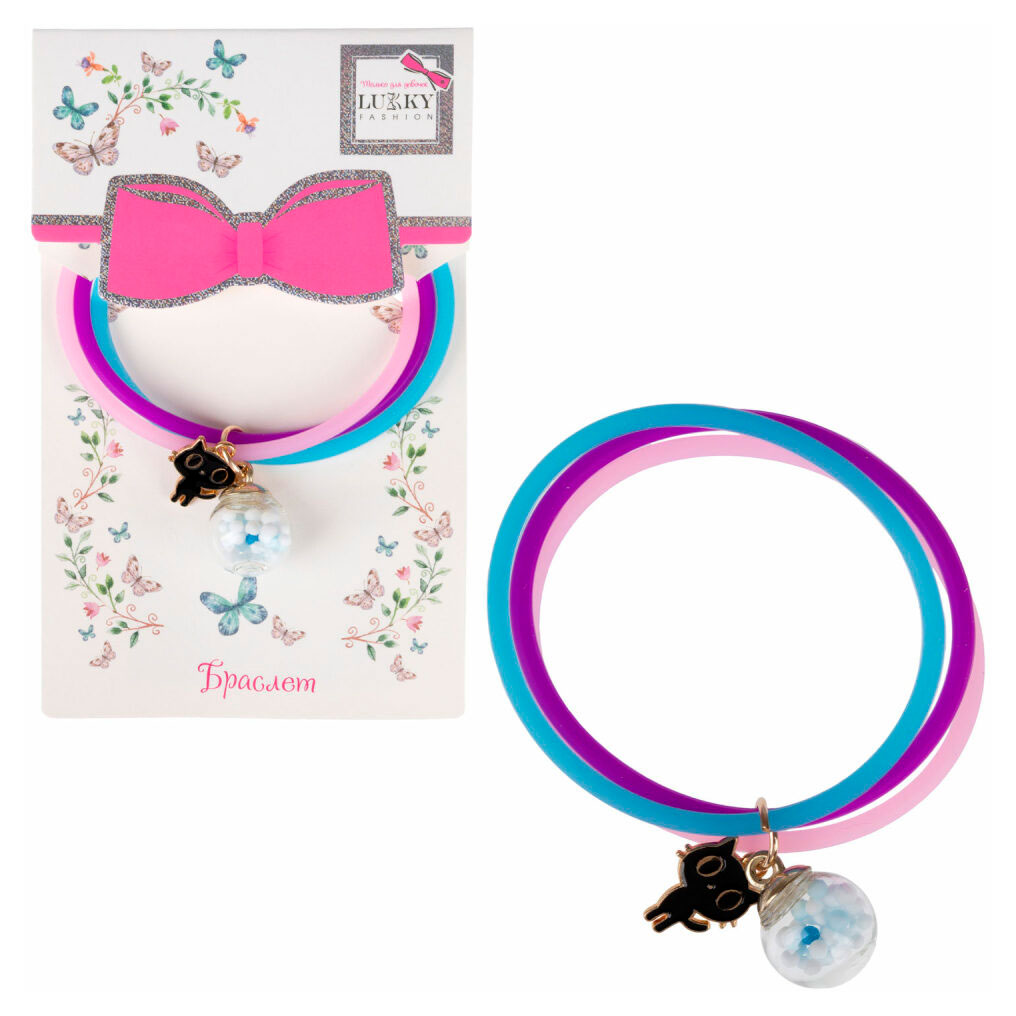

Браслет Lukky Fashion с 2 подвесками Black Kitty