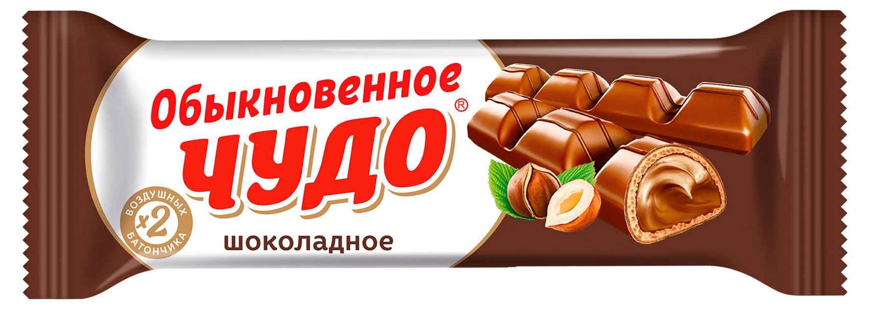 

Батончик вафельный Славянка Обыкновенное чудо шоколадное, 55 г