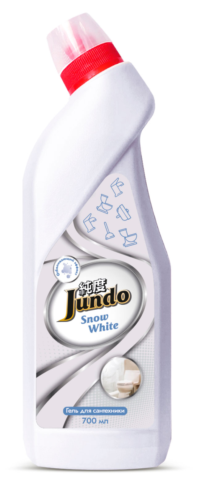

Гель для сантехники Jundo Snow White с отбеливающим эффектом, 0,7 л