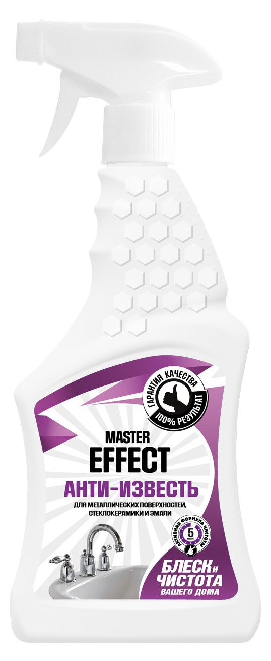 

Спрей для чистки ванн Master Effect анти-известь, 500 мл