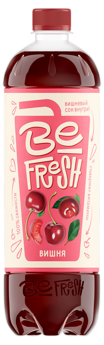 Изображение товара Напиток витаминизированный BeFresh Вишня с соком негазированный, 900 мл