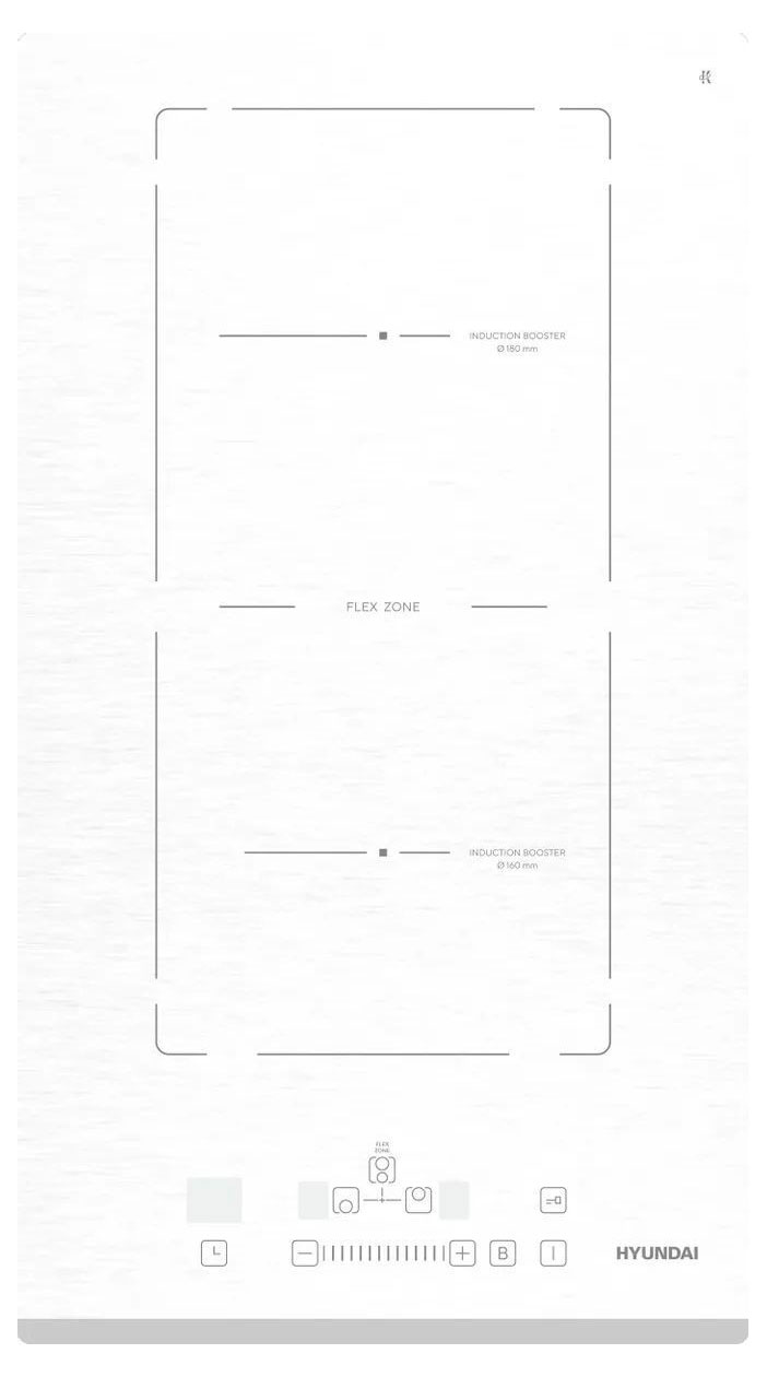 

Варочная поверхность индукционная HYUNDAI HHI 3772 WG