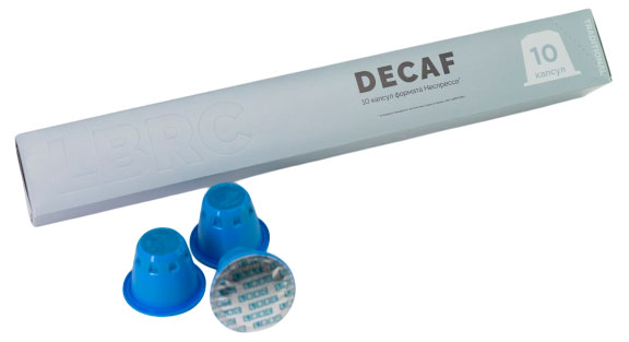 

Кофе в капсулах LBRC Гватемала decaf без кофеина, 10 шт