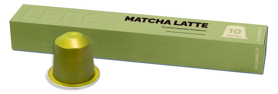 

Чай зеленый в капсулах LBRC Матча латте, 10 шт