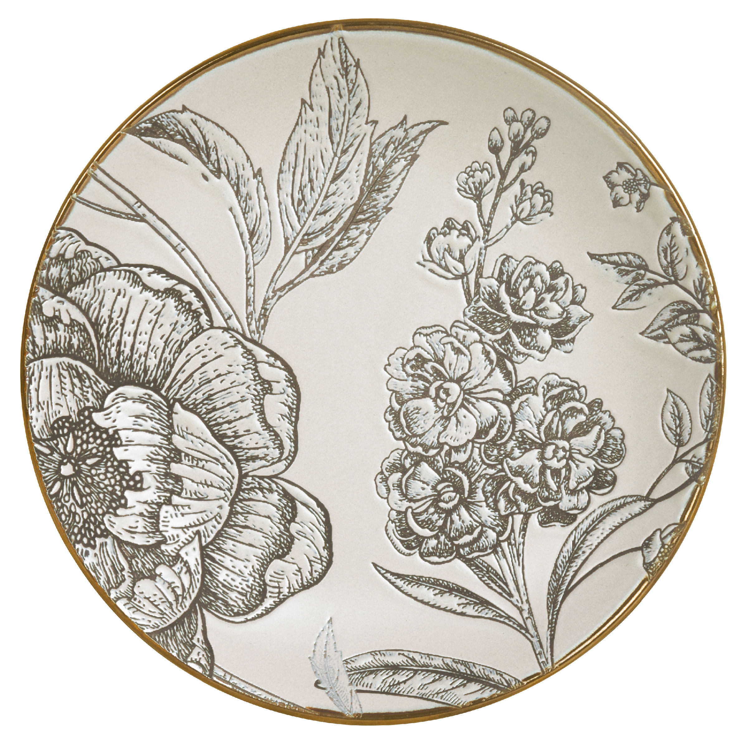 

Тарелка обеденная Royal Garden Beige Flowers, 26,5 см