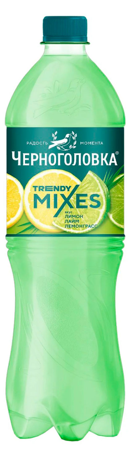 Черноголовка | Напиток газированный «Черноголовка» Trendy Mixes лимон лайм лемонграсс, 1 л