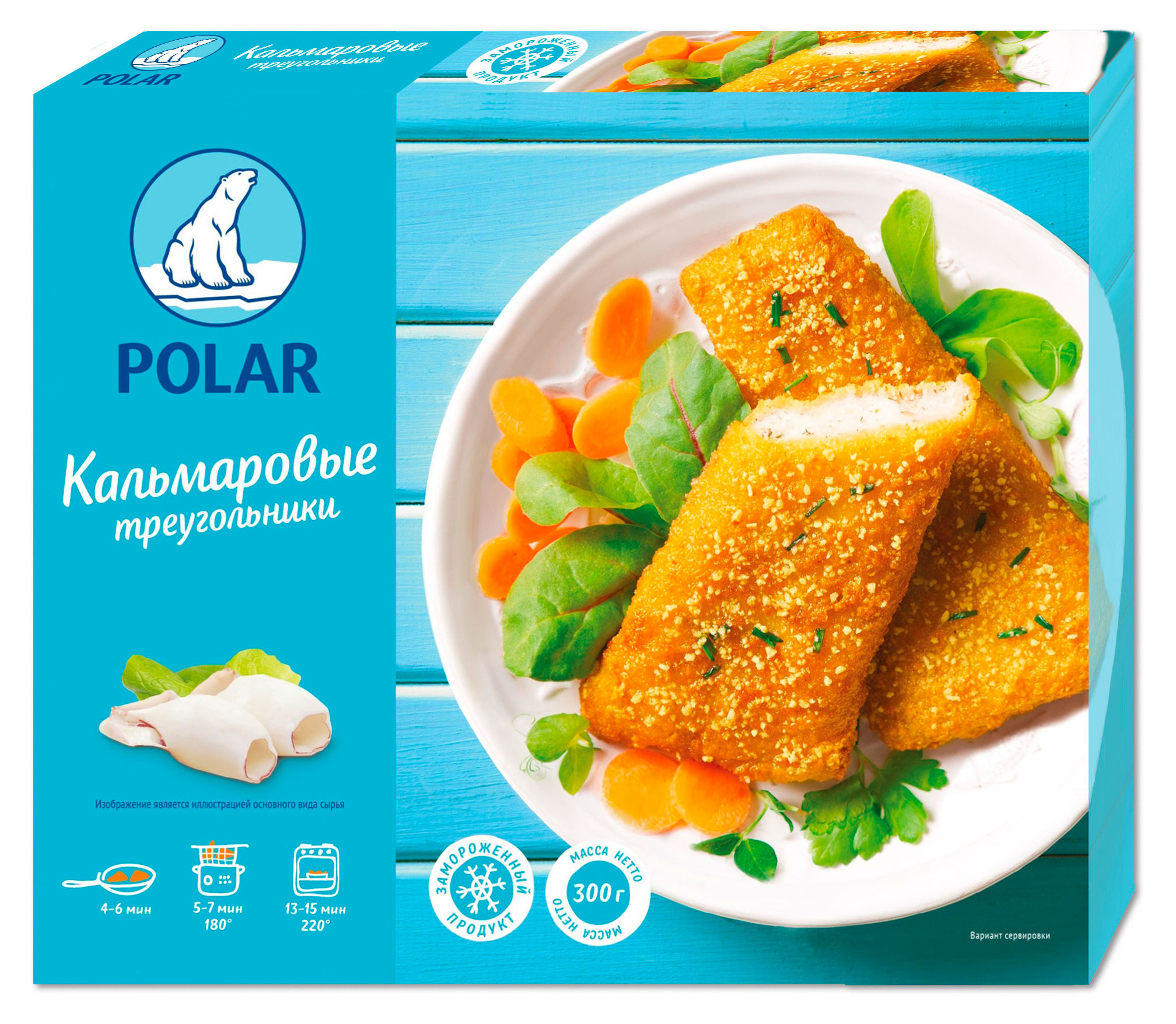 

Треугольники Polar кальмаровые в панировке, 300 г