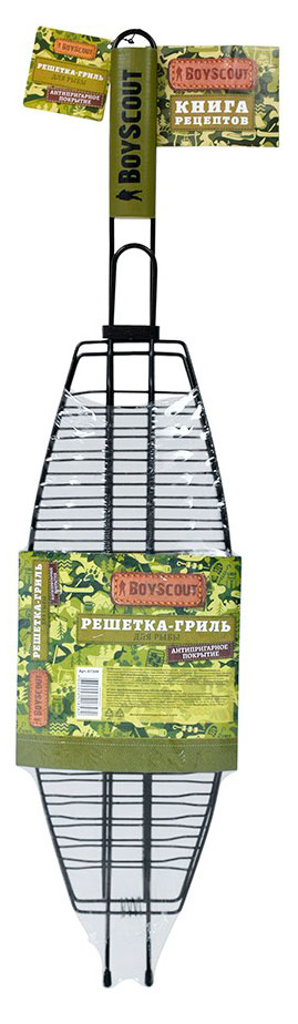 

Решетка-гриль для рыбы Boyscout большая с с антипригарным покрытием покрытием, 65x15x3,5 cм