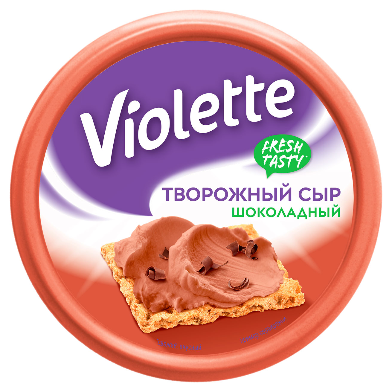 Изображение товара Сыр десертный творожный Violette Шоколадный 50% БЗМЖ, 140 г