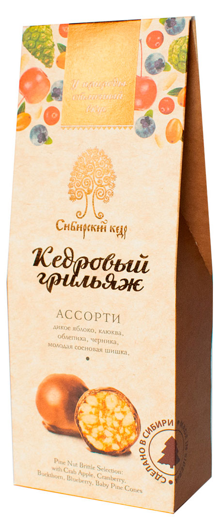 

Набор конфет Сибирский Кедр Грильяж ассорти, 70 г