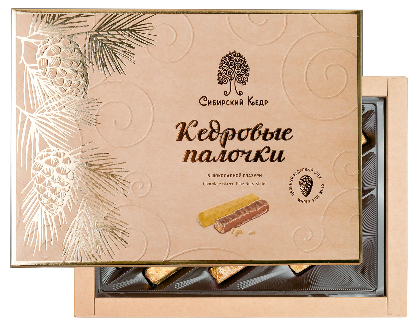 

Кедровые палочки Сибирский Кедр в шоколадной глазури, 190 г