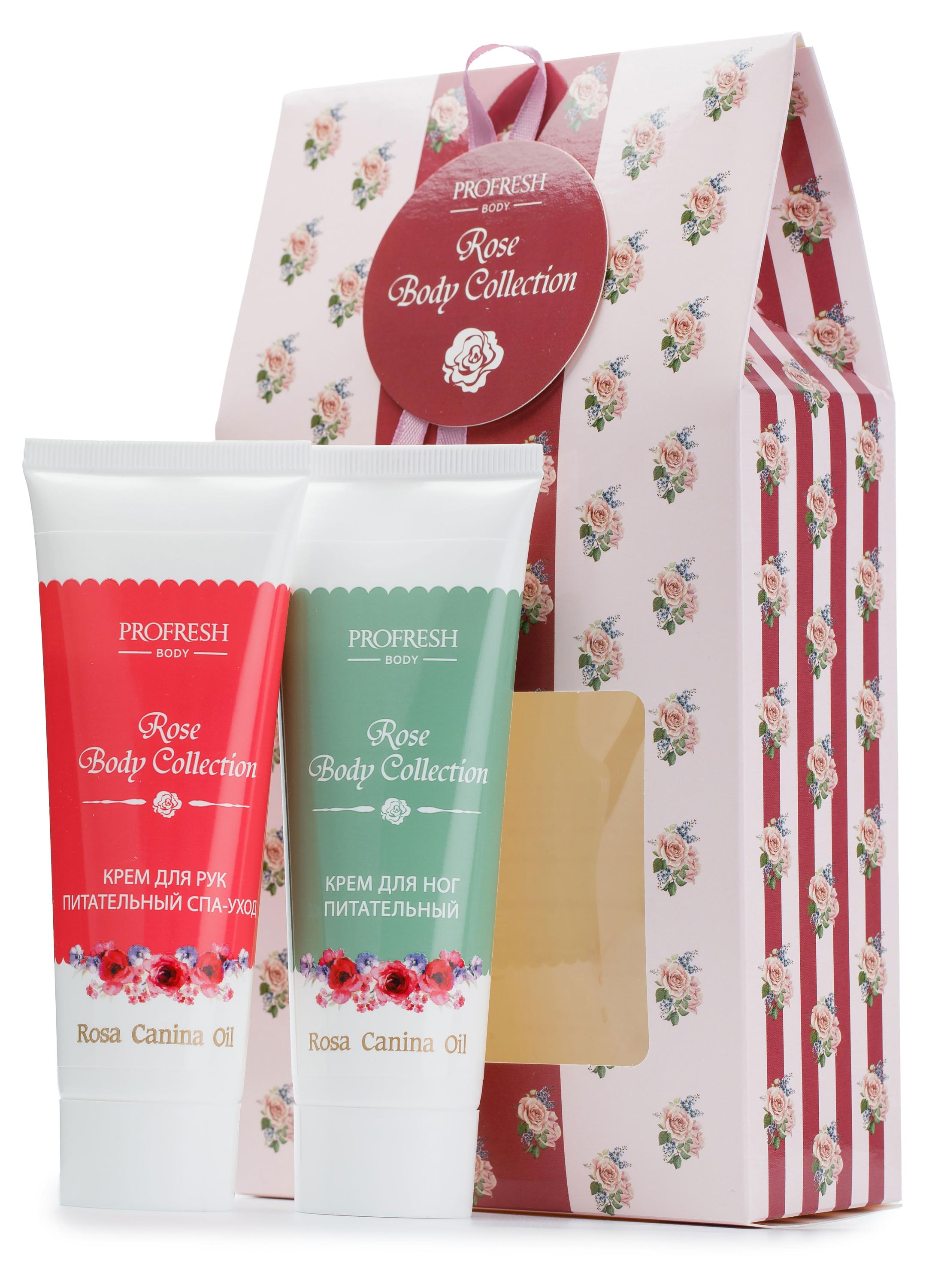 

Набор подарочный Profresh Rose Body Collection, Крем для рук питательный СПА-уход 75 мл + Крем для ног питательный 75 мл