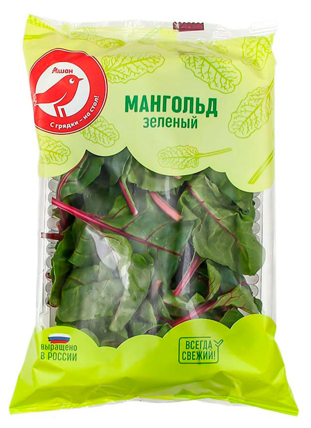 

Мангольд зеленый АШАН Красная птица, 125 г