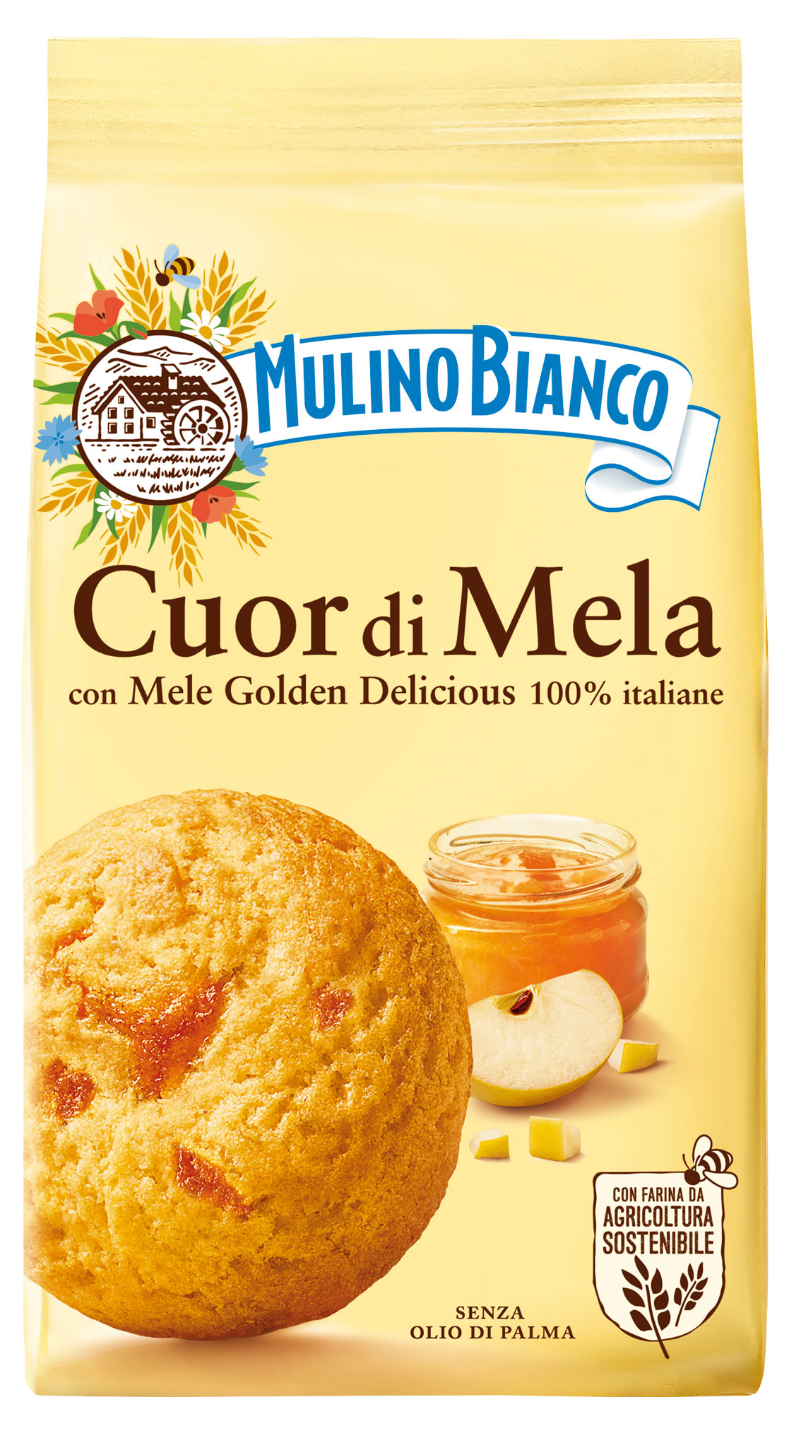 

Печенье Mulino Bianco Cuor Di Mela сдобное с яблочной начинкой, 250 г