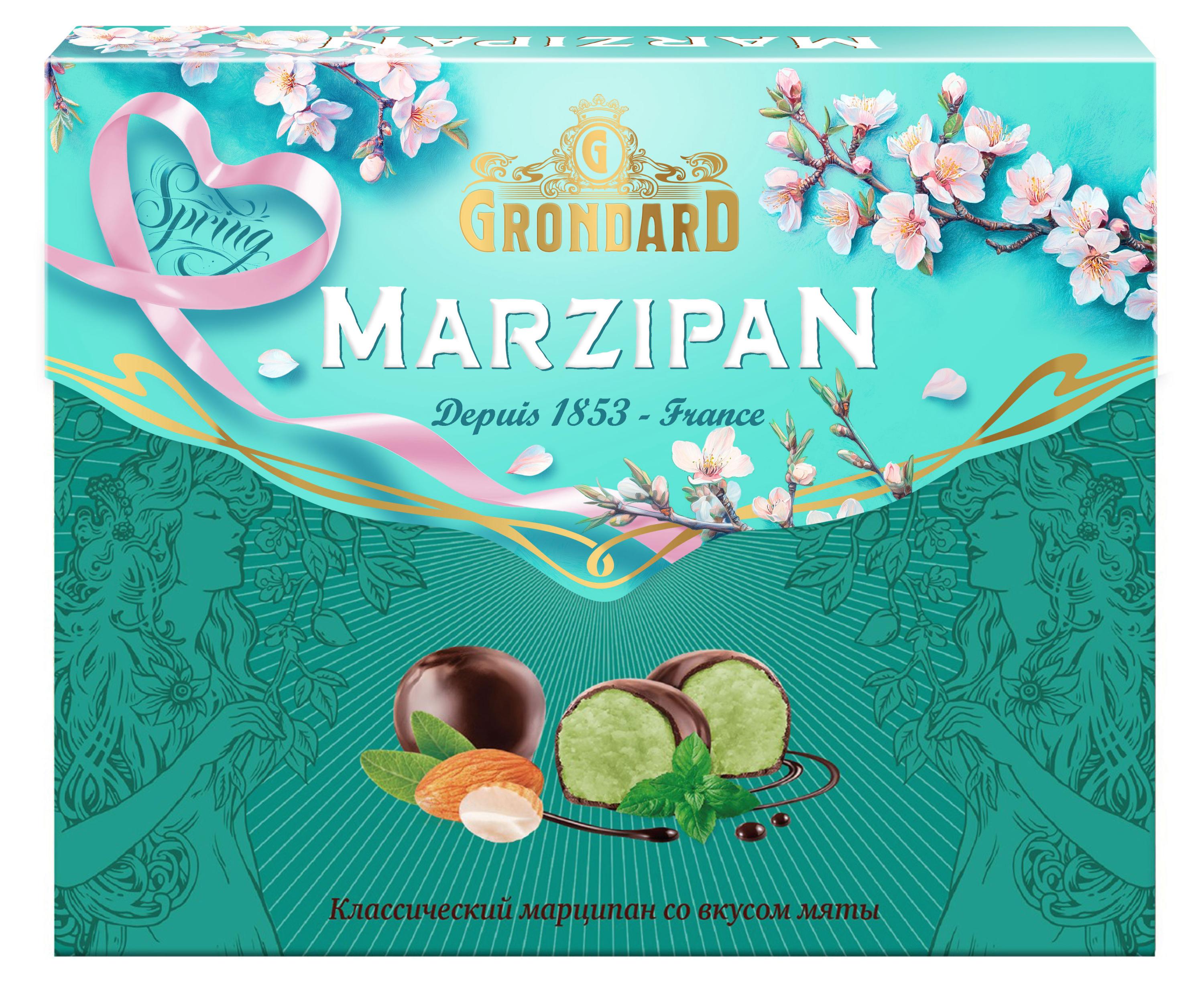 

Конфеты глазированные GRONDARD Марципановые со вкусом мяты, 126 г