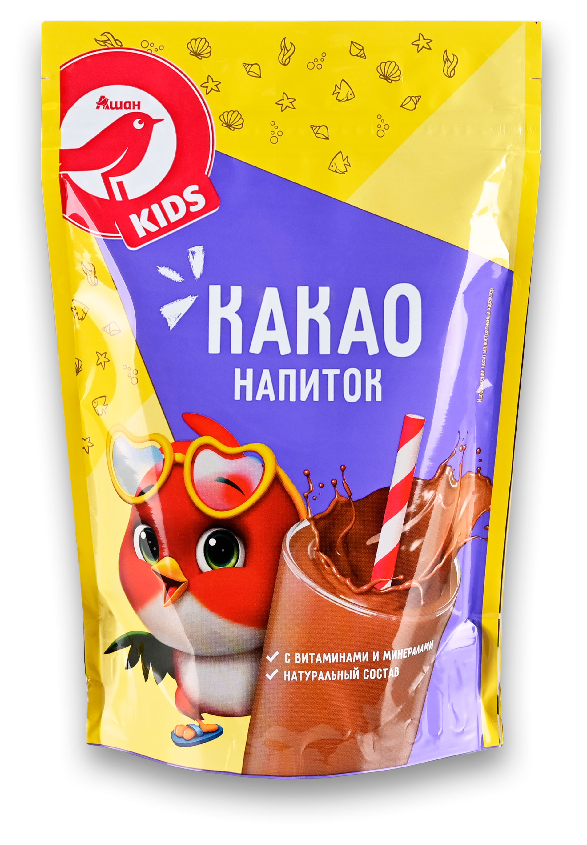 

Какао напиток АШАН Красная птица Kids, 200 г