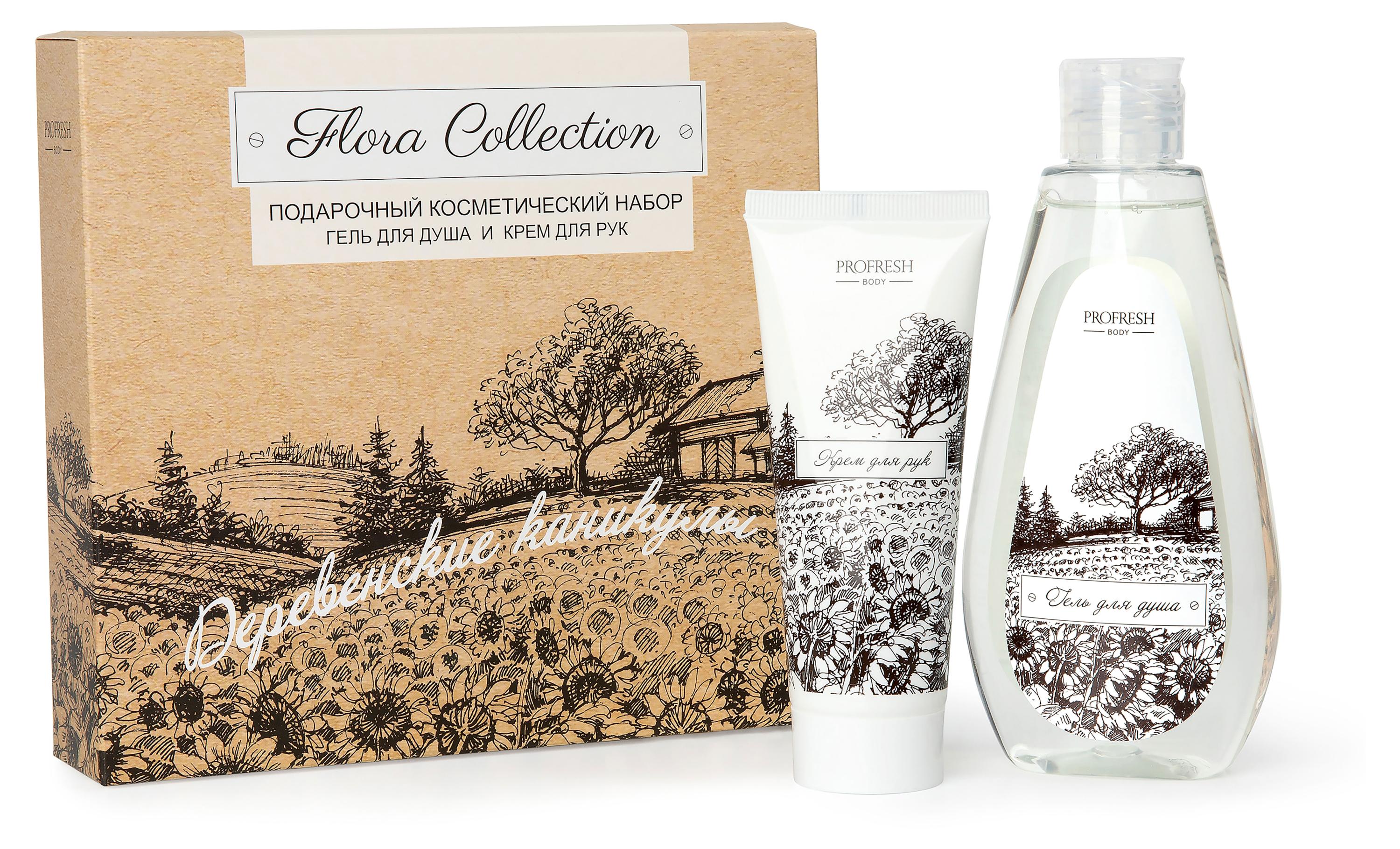 

Набор подарочный Flora Collection Крем для рук питательный 75 мл + Гель для душа 200 мл