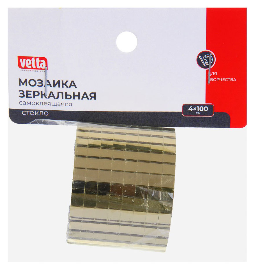 Изображение товара Зеркальная мозаика Vetta Золото 4x100 см для декора