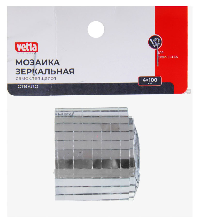 

Мозаика зеркальная Vetta Серебро, 4x100 см