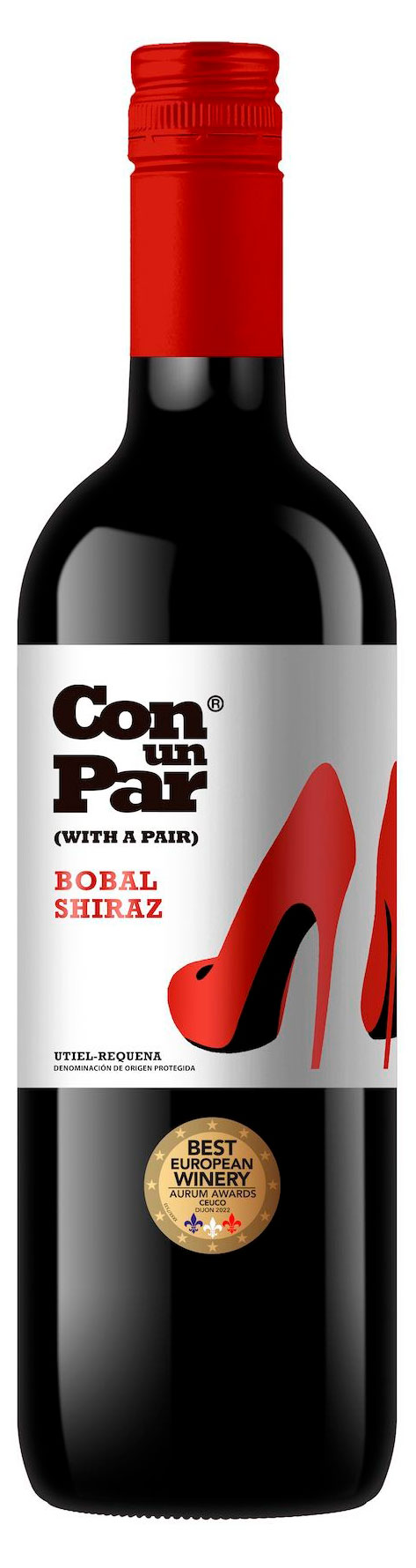 

Вино Con Un Par Bobal Shiraz красное сухое Испания, 0,75 л
