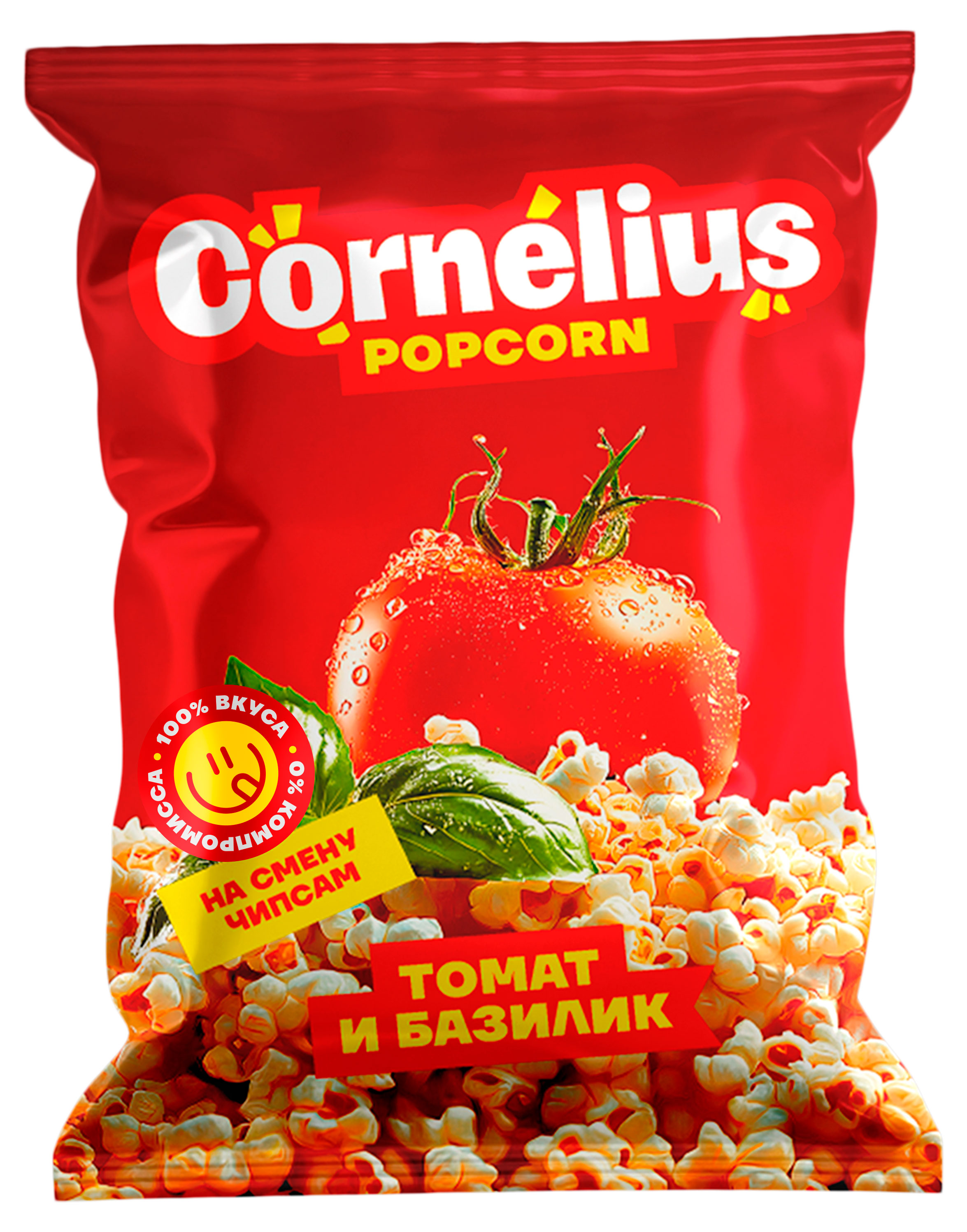 

Попкорн Cornelius томат и базилик, 30 г