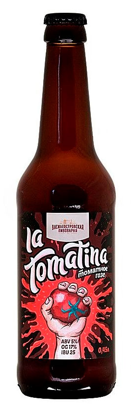 

Пивной напиток Василеостровская пивоварня La Tomatina, 450 мл