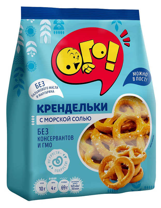

Крендельки ОГО! с морской солью, 130 г