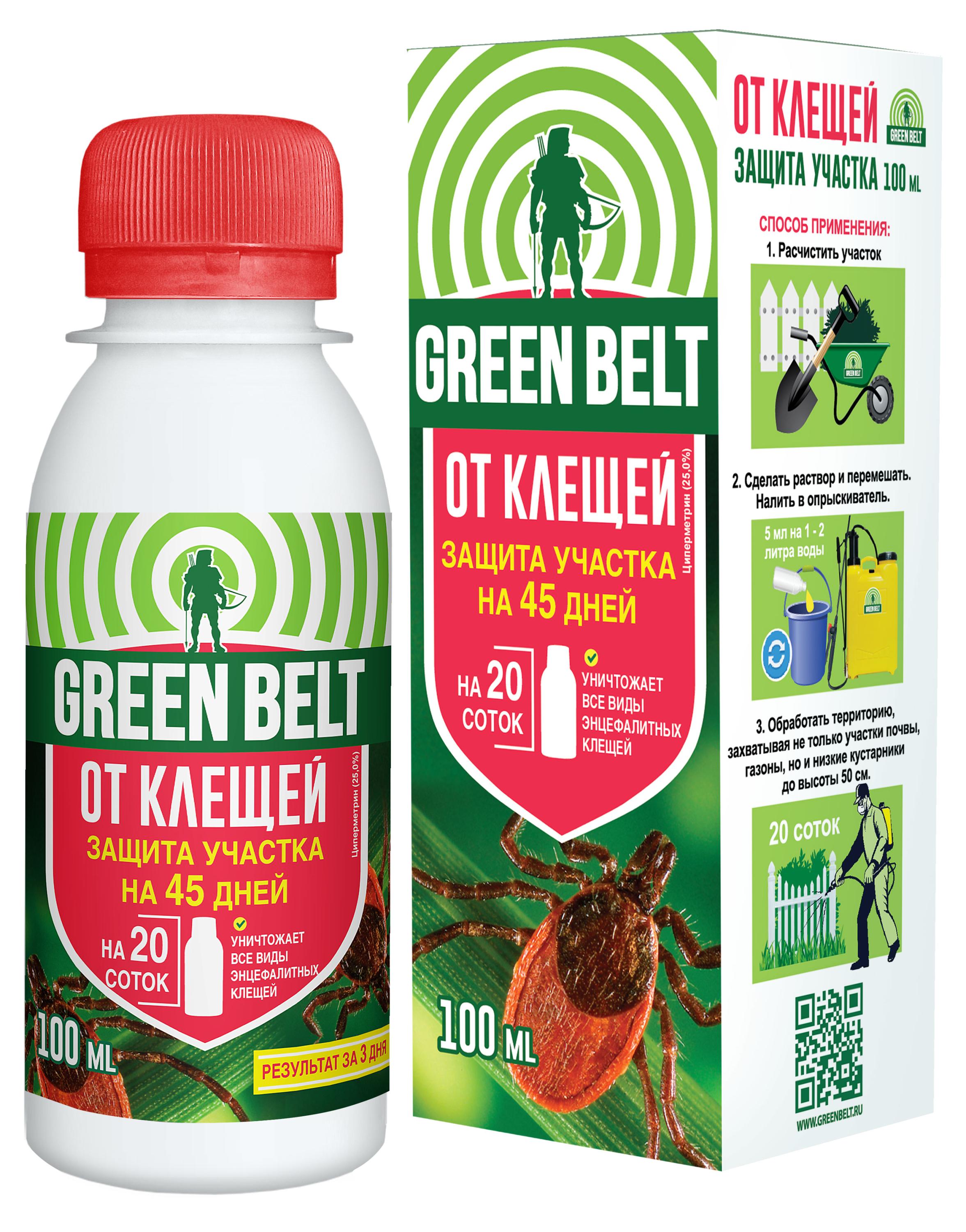 

Средство от клещей GREEN BELT, 100 мл