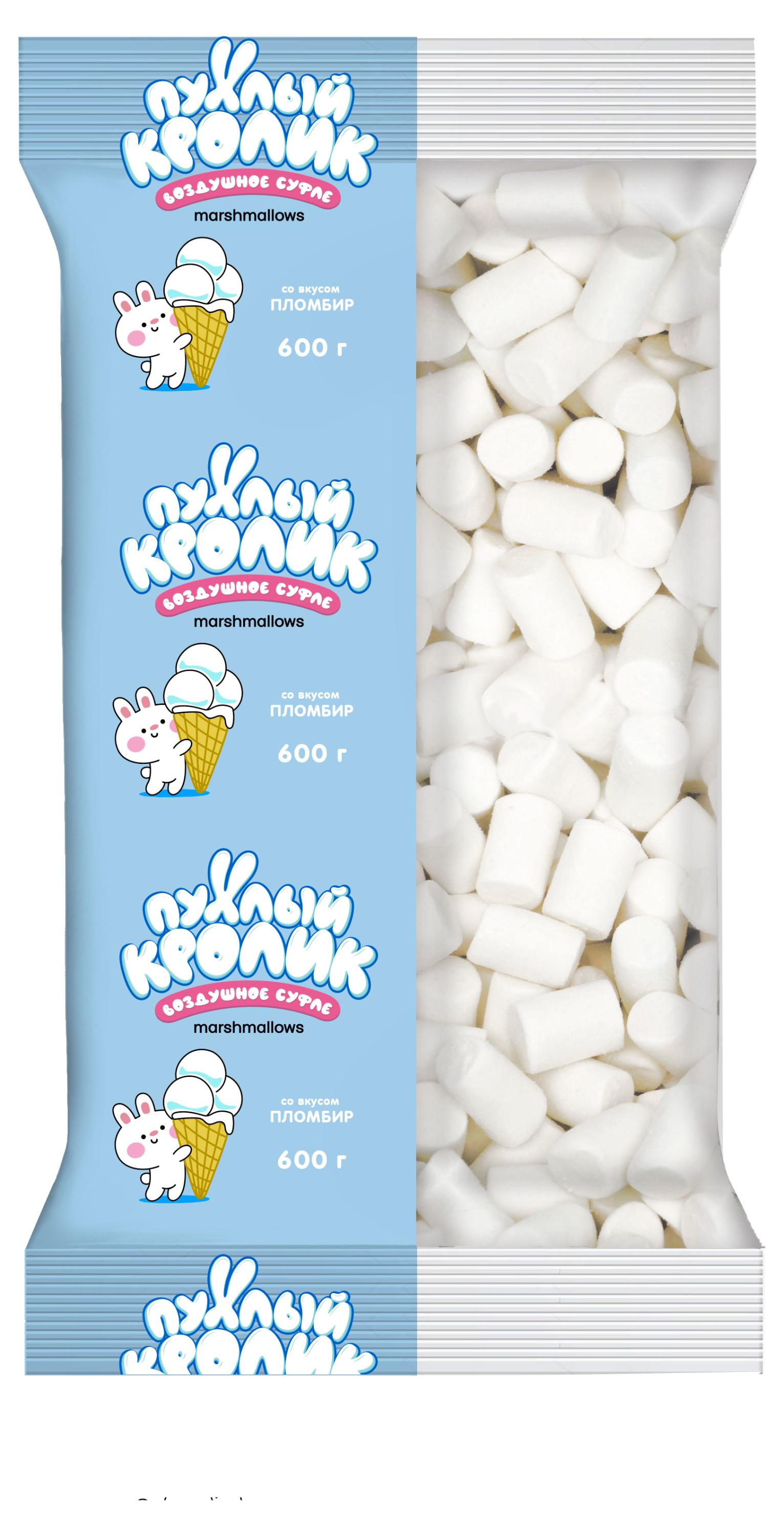

Суфле воздушное Пухлый Кролик маршмеллоу со вкусом пломбира, 600 г