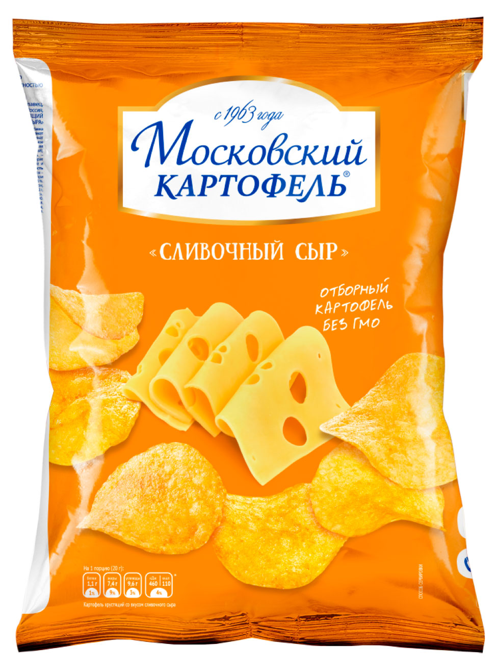 

Чипсы картофельные Московский Картофель со вкусом сливочного сыра, 240 г