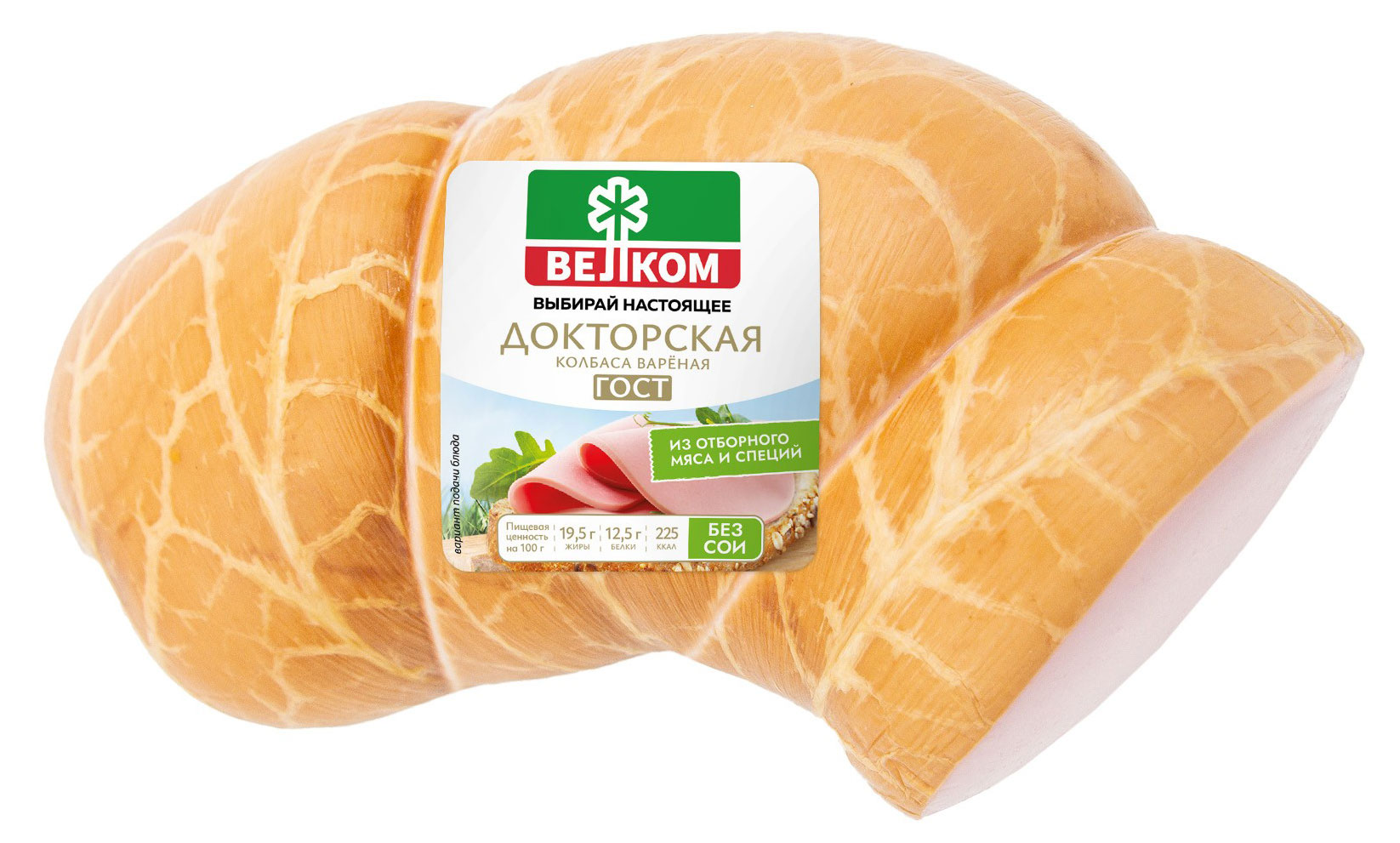 

Колбаса вареная ВЕЛКОМ Докторская, ~ 800 г
