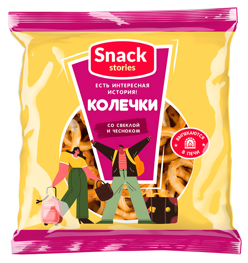 

Колечки SnackStories со свеклой и чесноком, 150 г