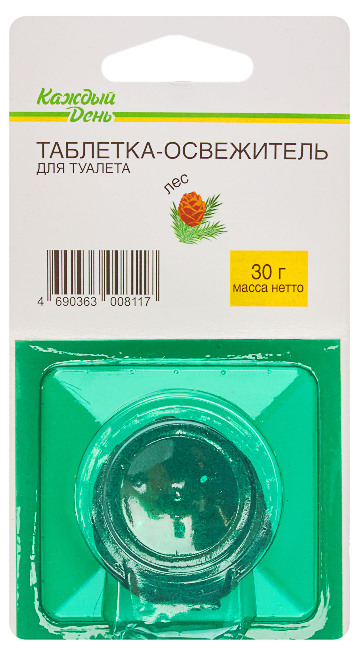 Изображение товара Чистящая таблетка для унитаза «Каждый день» Лес, 40 г