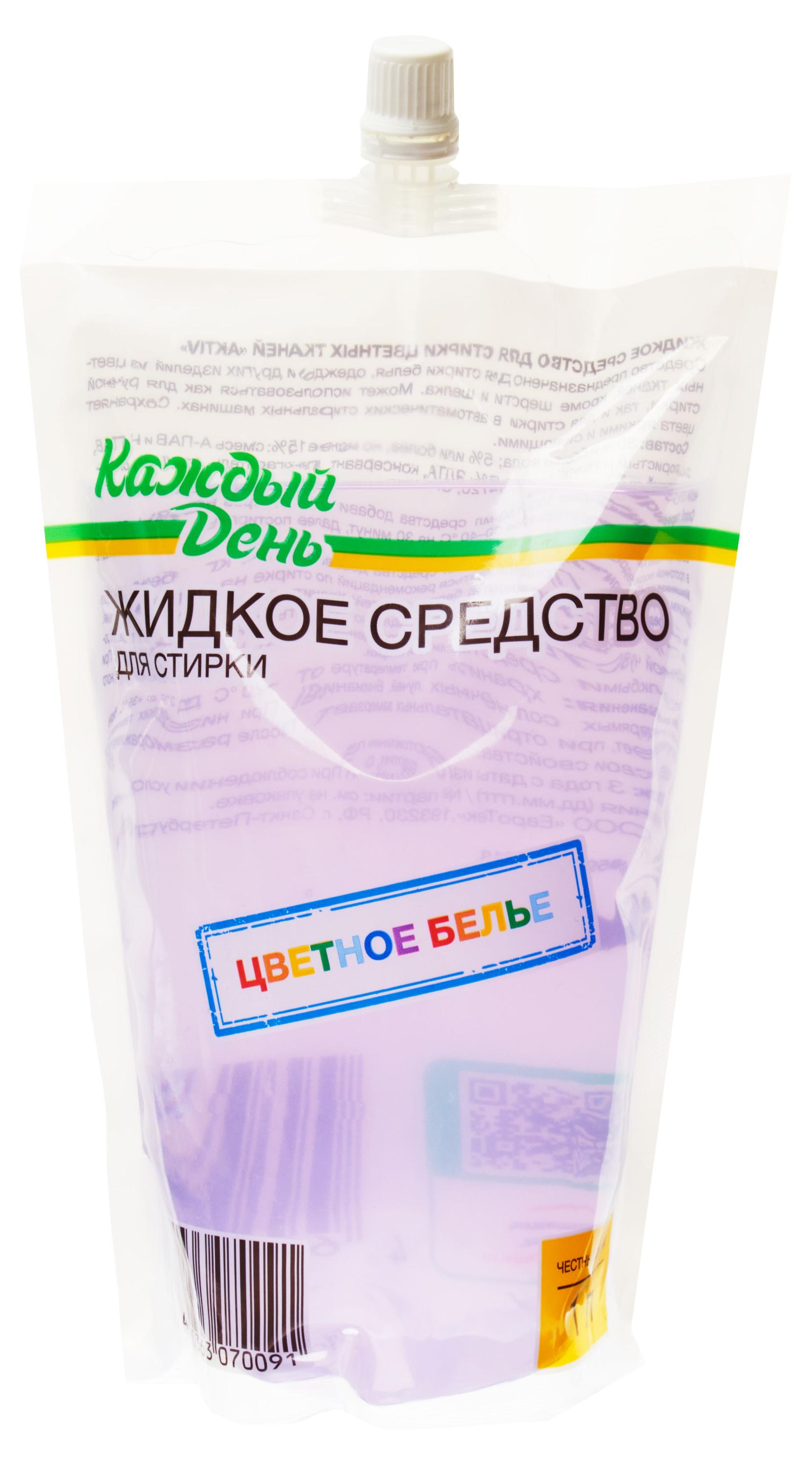 

Гель для стирки Каждый день для цветного белья, 1 л