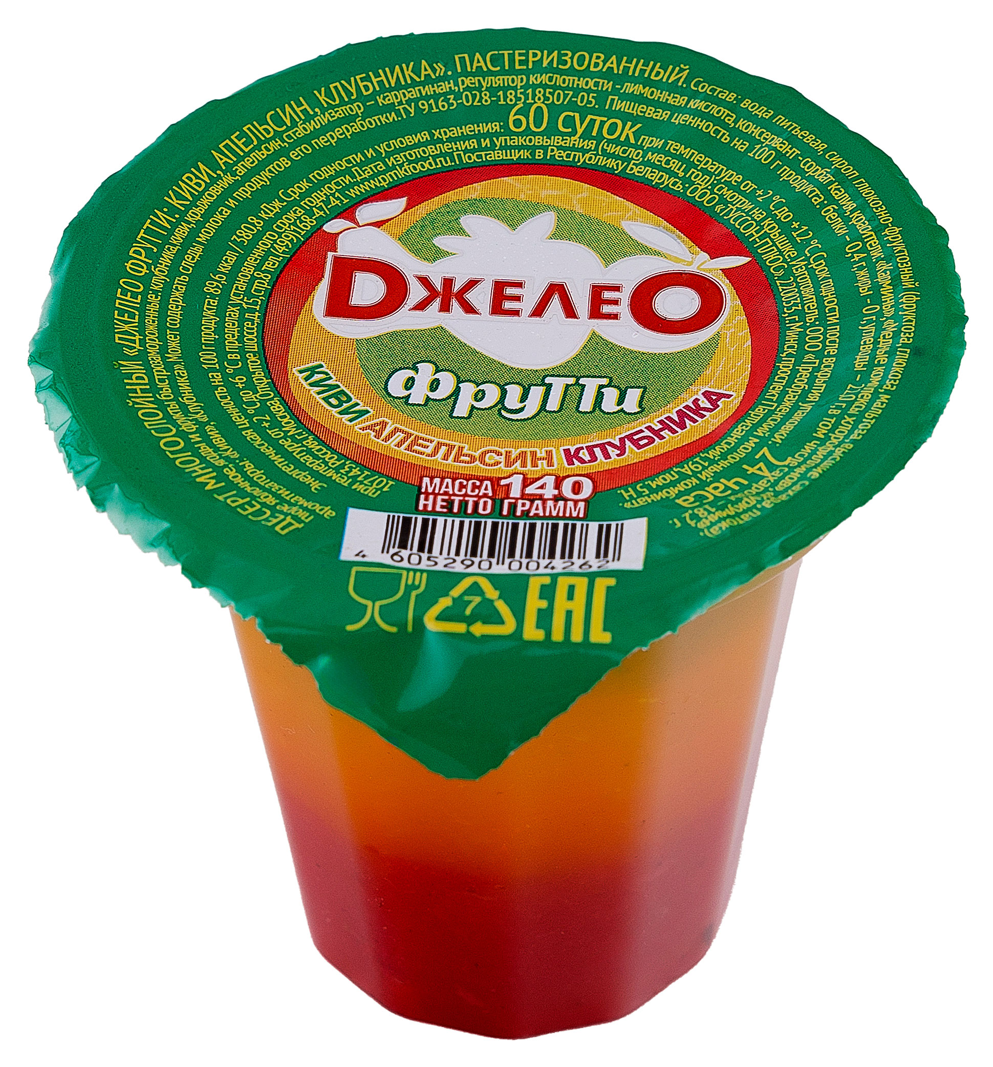 

Десерт ДжелеО Фрутти, 140 г